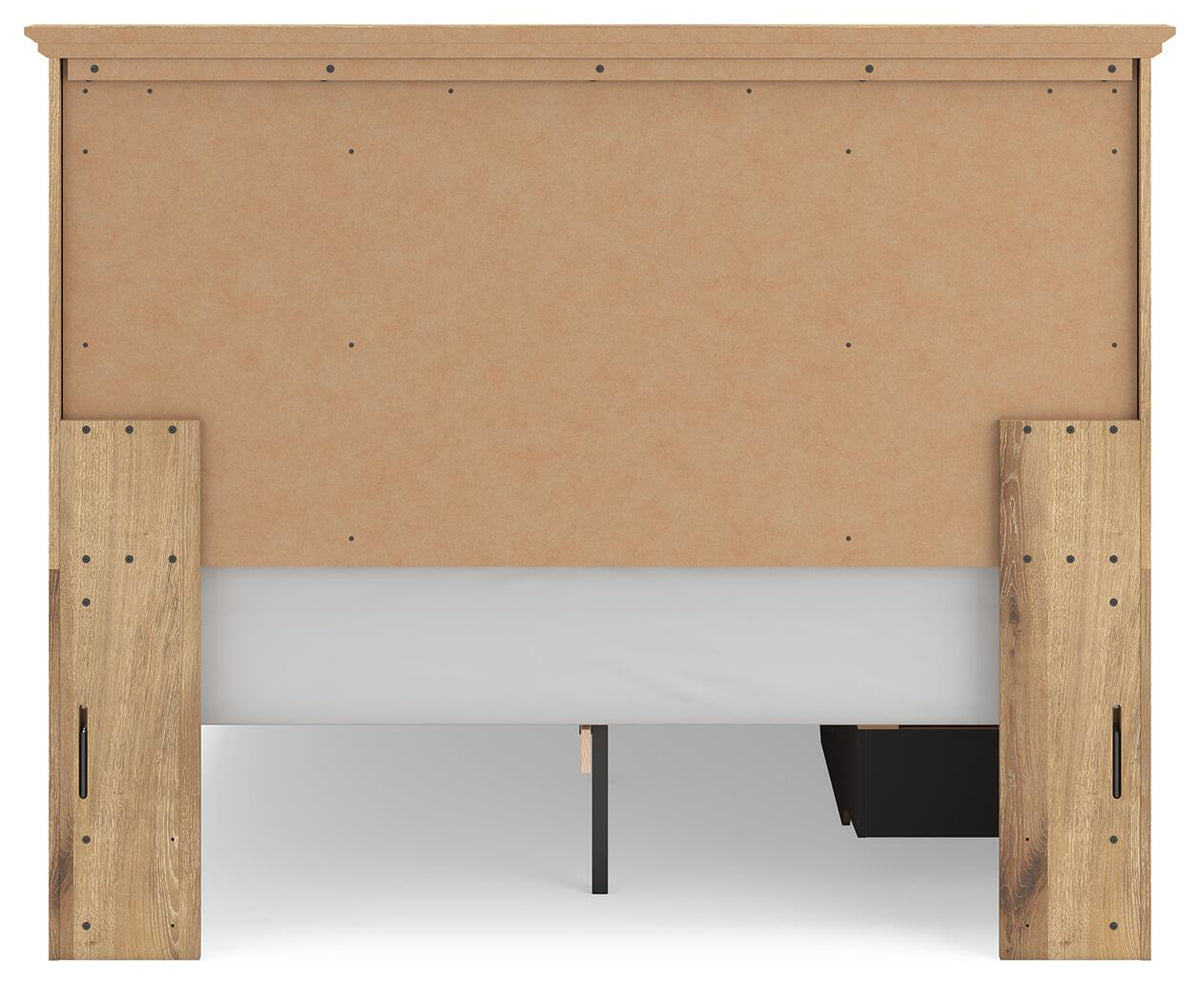 Makidern Queen Panel Bed with Storage, Dresser and Mirror (PCB1170-SI) - Image 13
