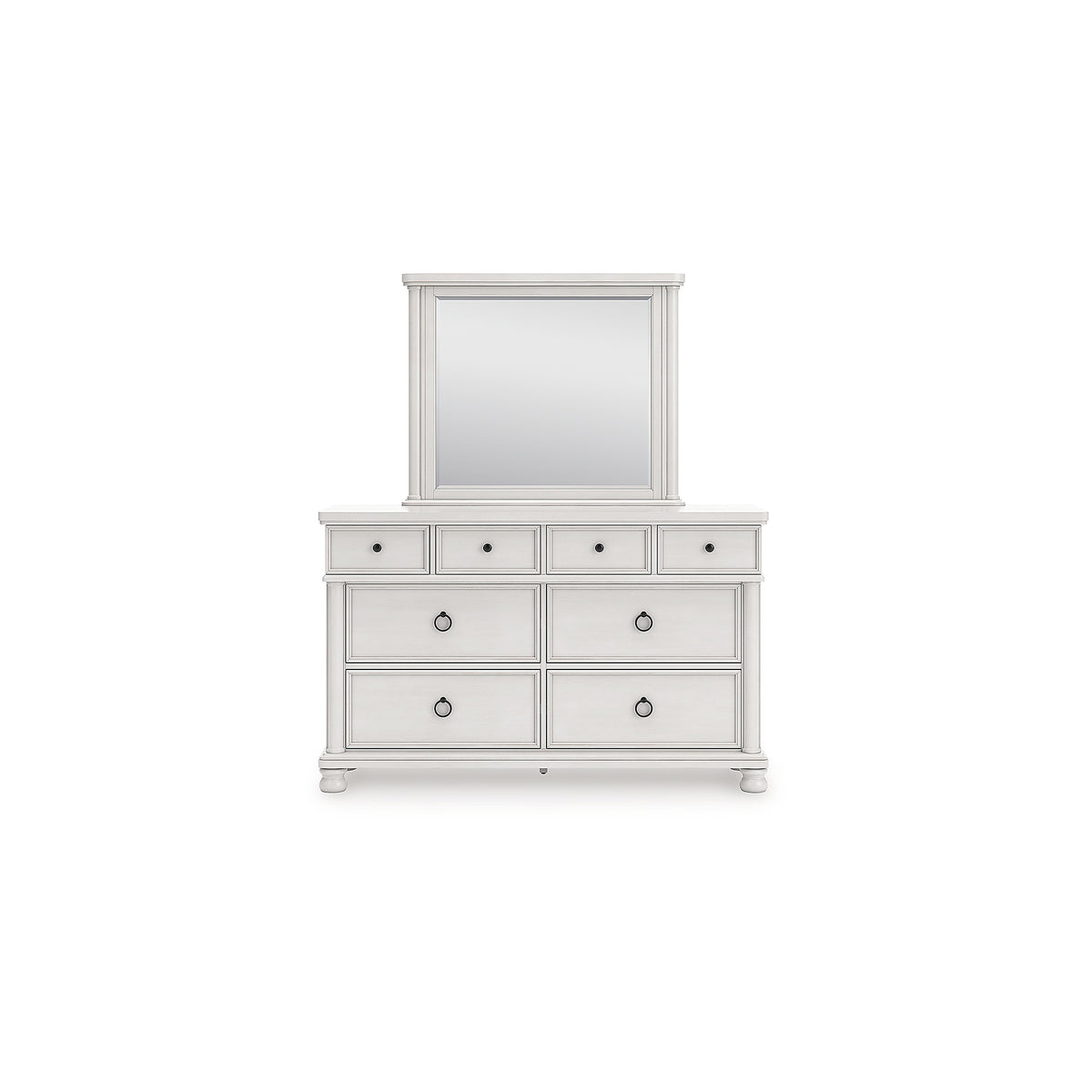 Rowlenstown Queen Poster Bed, Dresser and Mirror (PCB823-SI) - Image 2