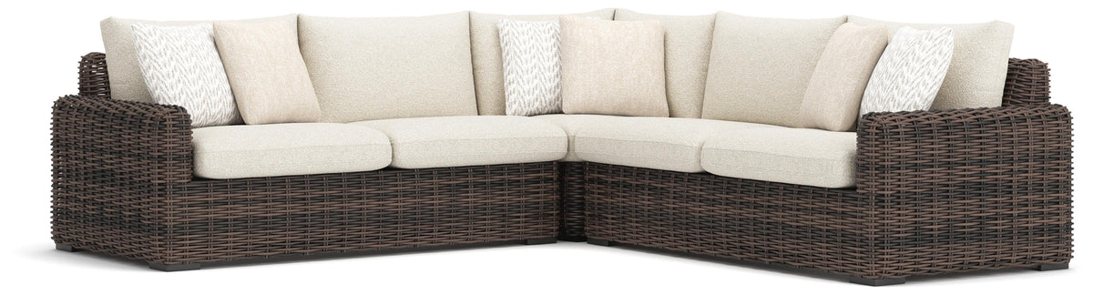 Kimora 3-Piece Outdoor Sectional (P711-SI)