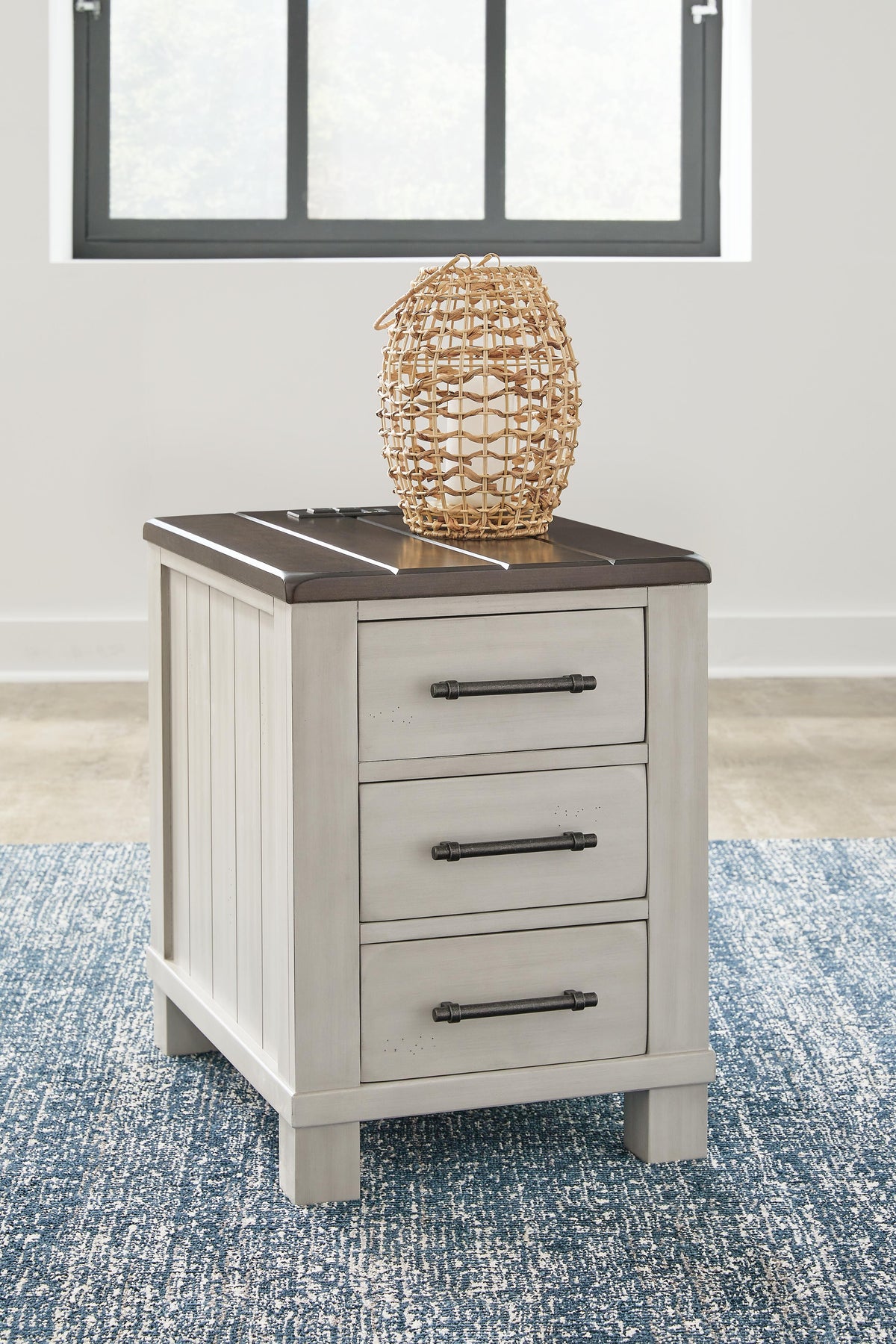 Darborn Lift-top Coffee Table and 2 Chairside End Tables - Gray/Brown  (T796-SI) - Image 16