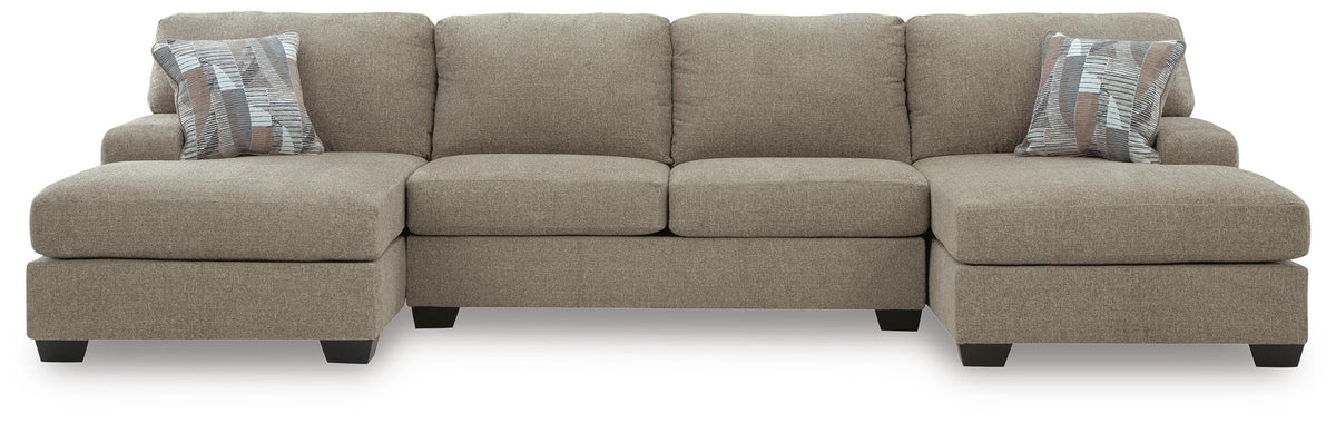 Newellen 3-Piece Sectional with Double Chaise (48404-SI)