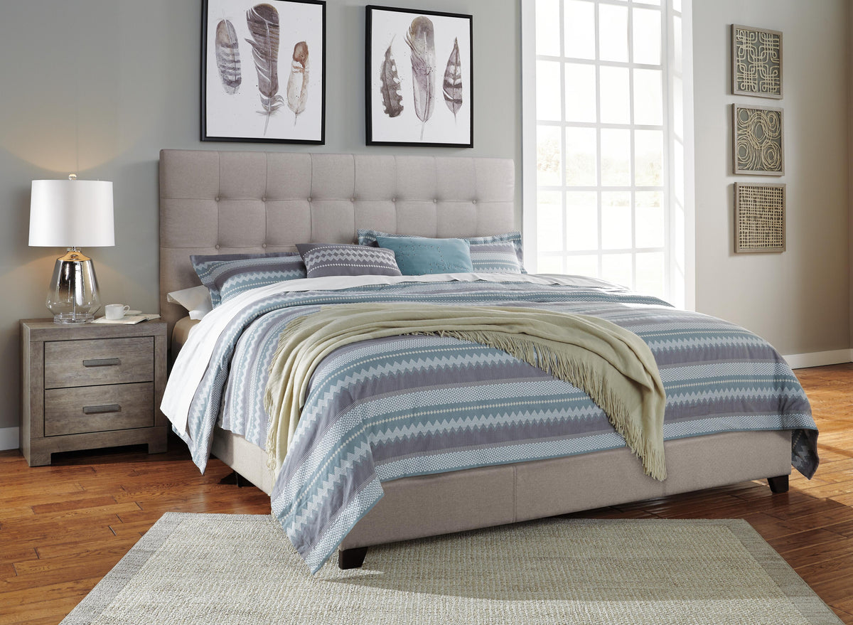 Dolante Upholstered Bed - Beige  (B130-SI) - Image 7
