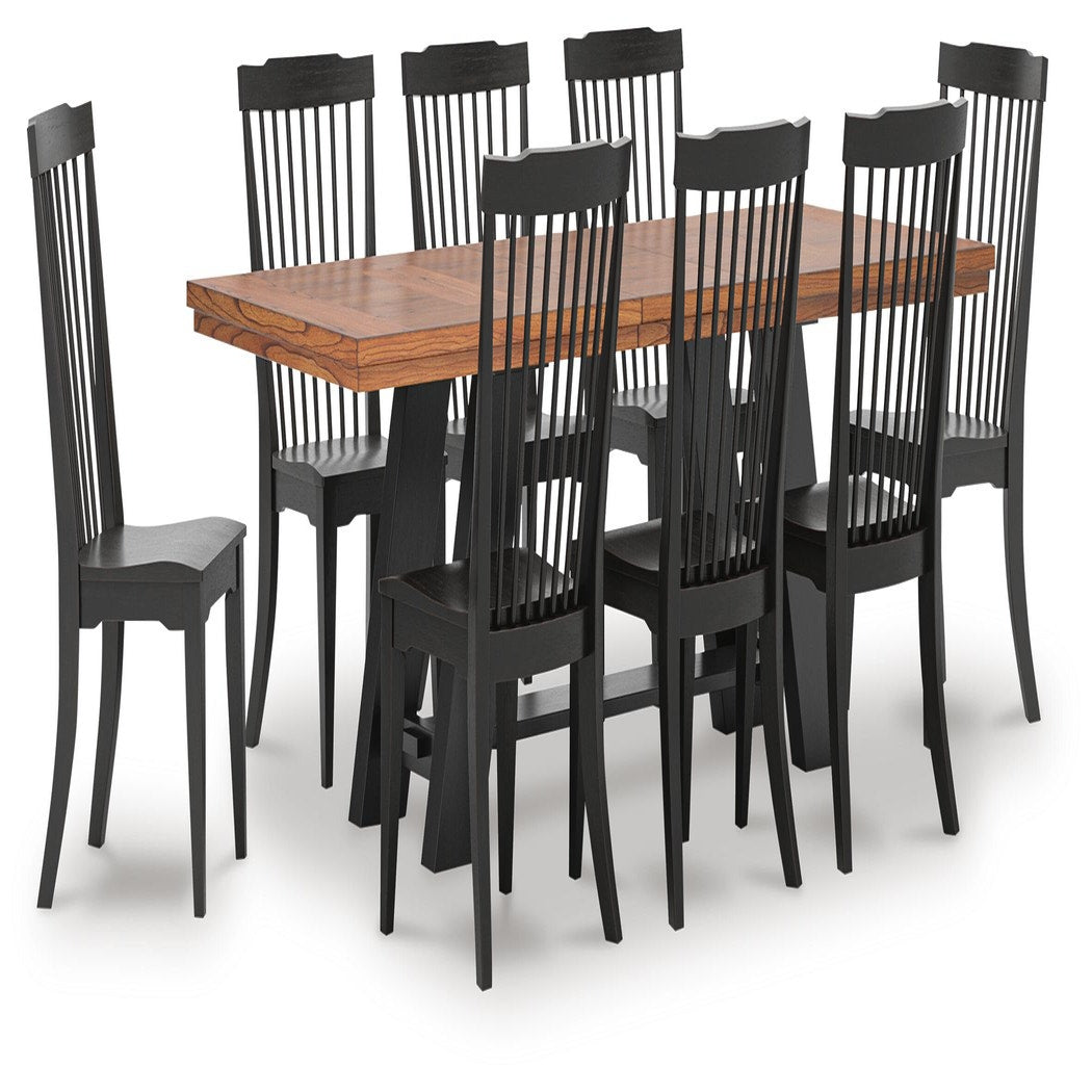 Greddinton Extension Dining Table and 8 Chairs (PCD824-SI)