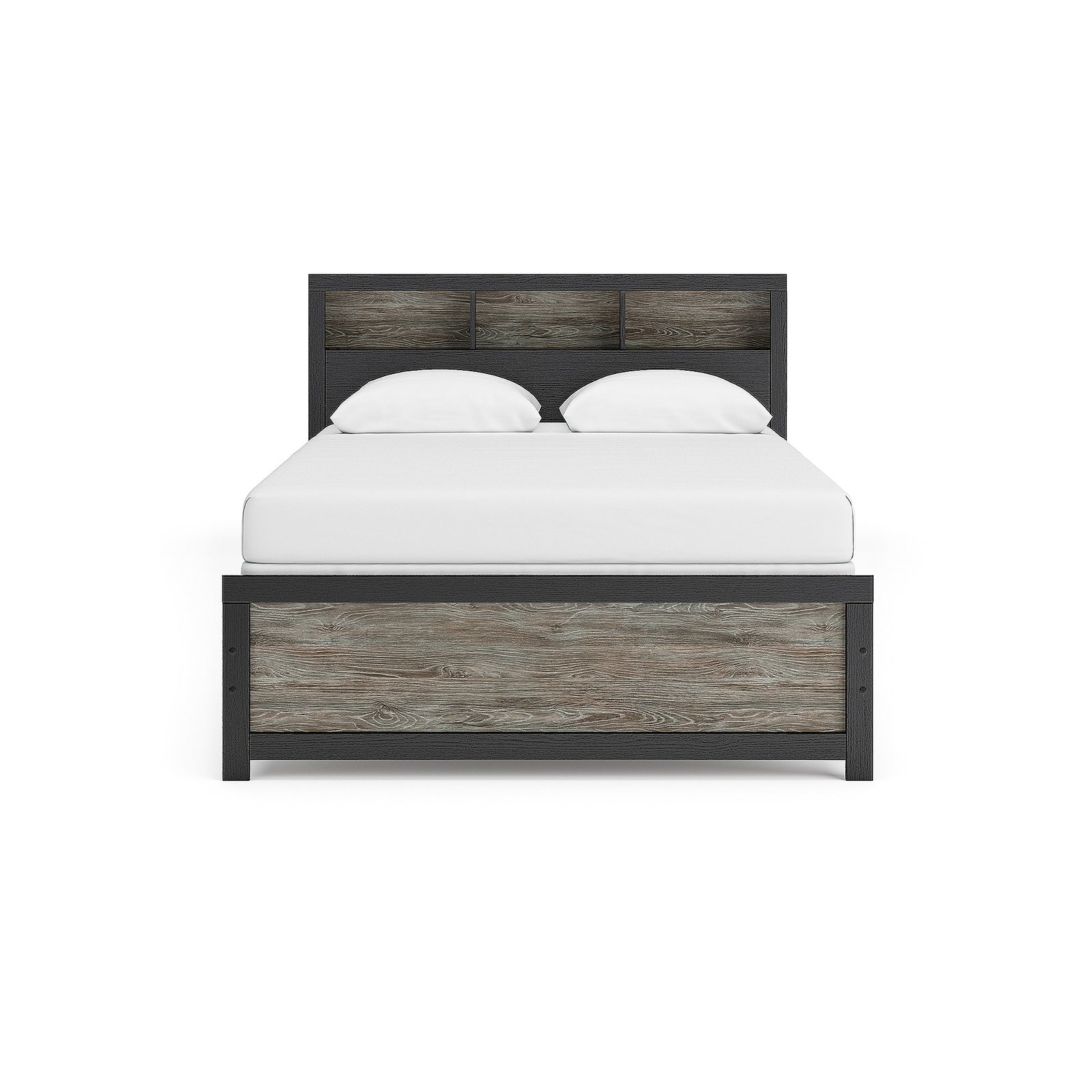 Broachmyn Queen Bookcase Panel Bed, Dresser and Nightstand (PCB1118-SI) - Image 10