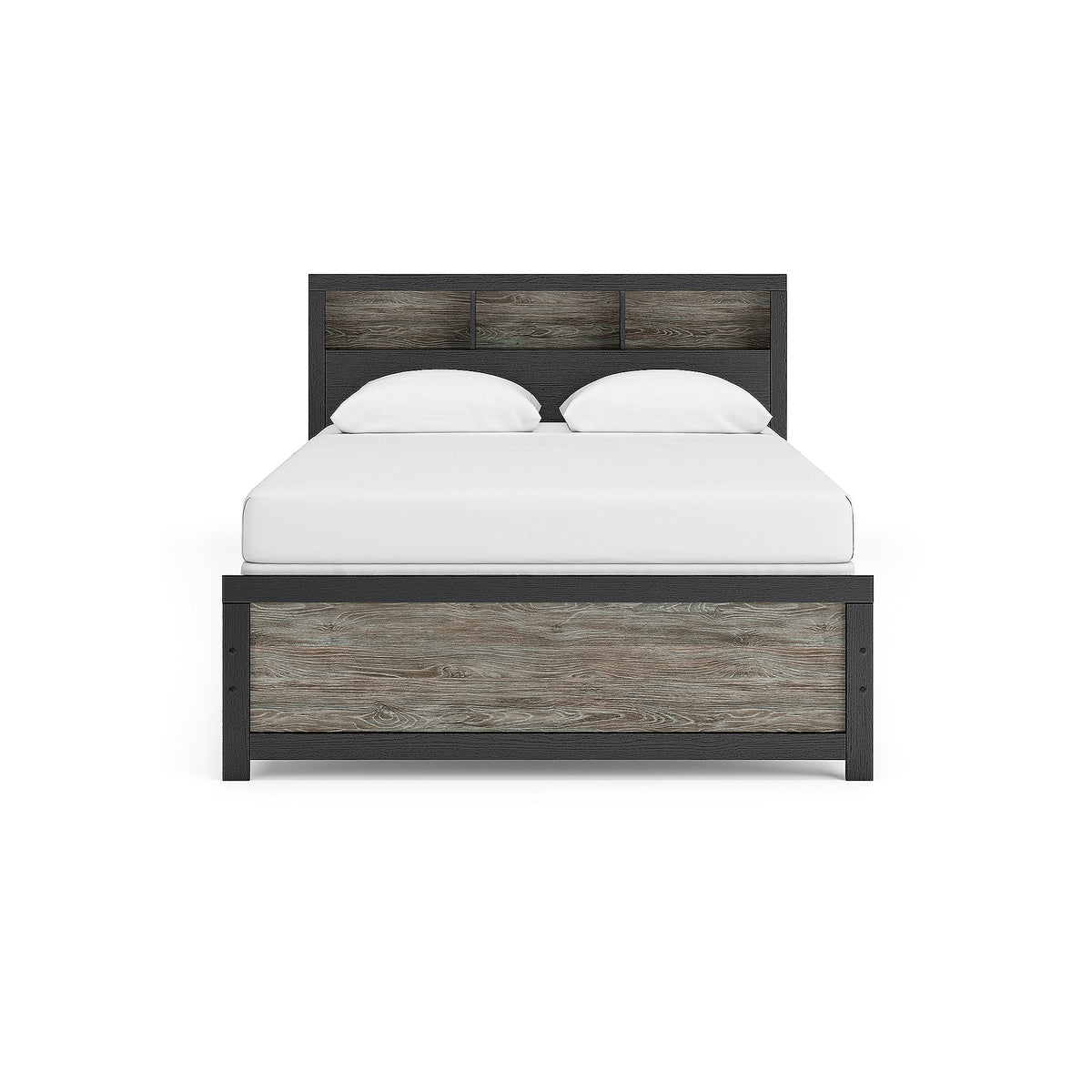 Broachmyn Queen Bookcase Panel Bed, Dresser, Mirror and Nightstand (PCB1118-SI) - Image 10