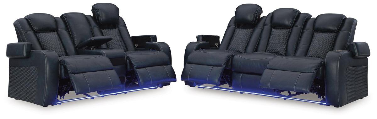 Fyne-Dyme Power Reclining Sofa and Loveseat (36603-SI) - Image 2