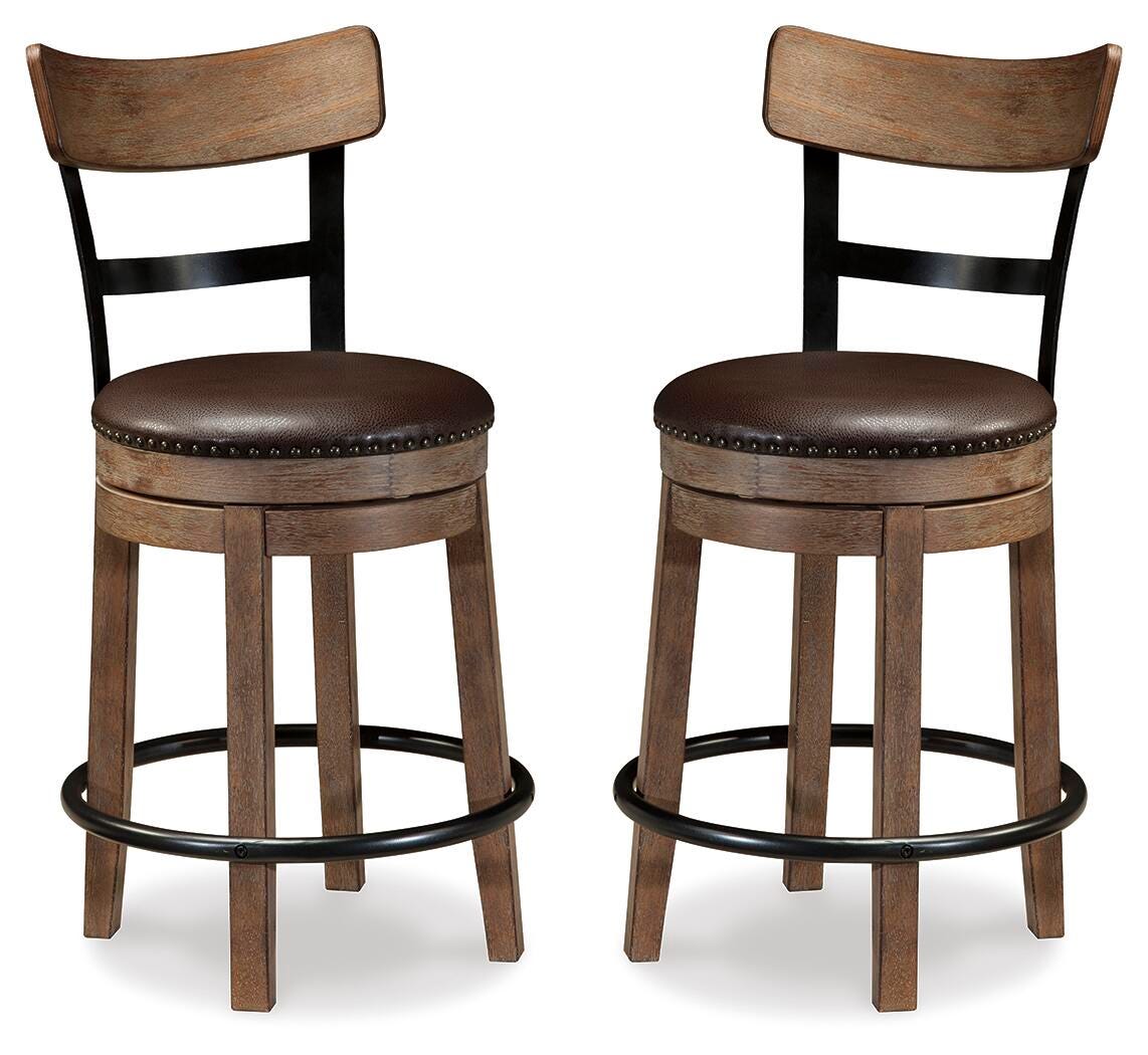Pinnadel Counter Height Bar Stool (Set of 2) (D542-SI) - Image 3