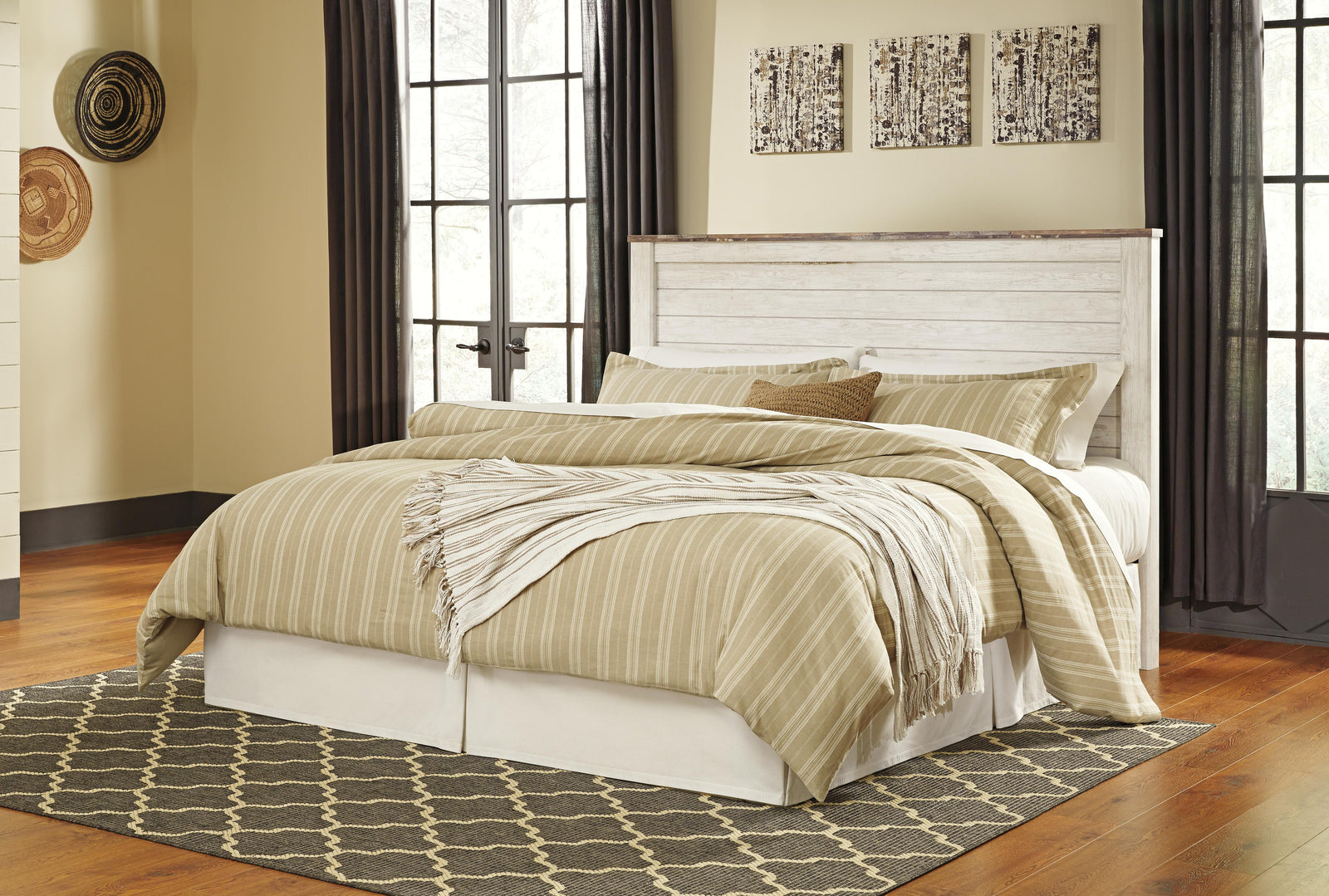 Willowton Panel Headboard - Whitewash  (B267-SI) - Image 20