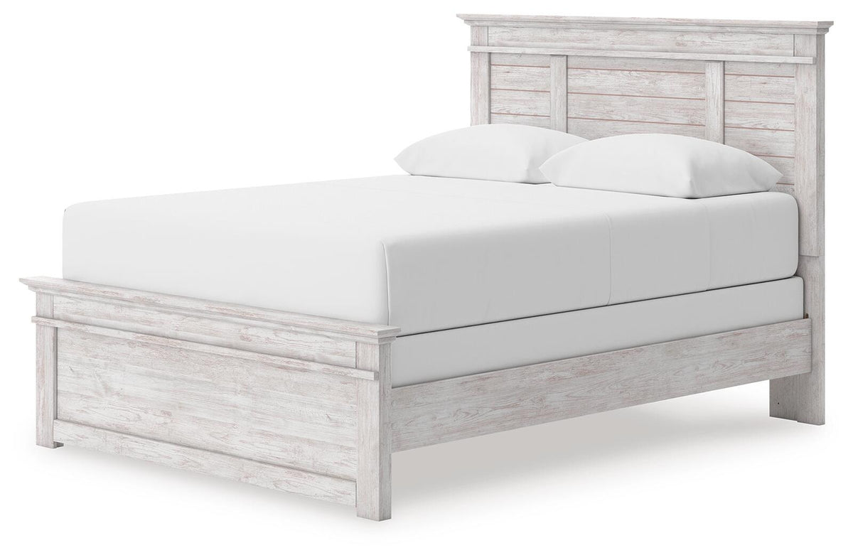 Makidern Queen Panel Bed, Dresser, Mirror and Nightstand (PCB1171-SI) - Image 13