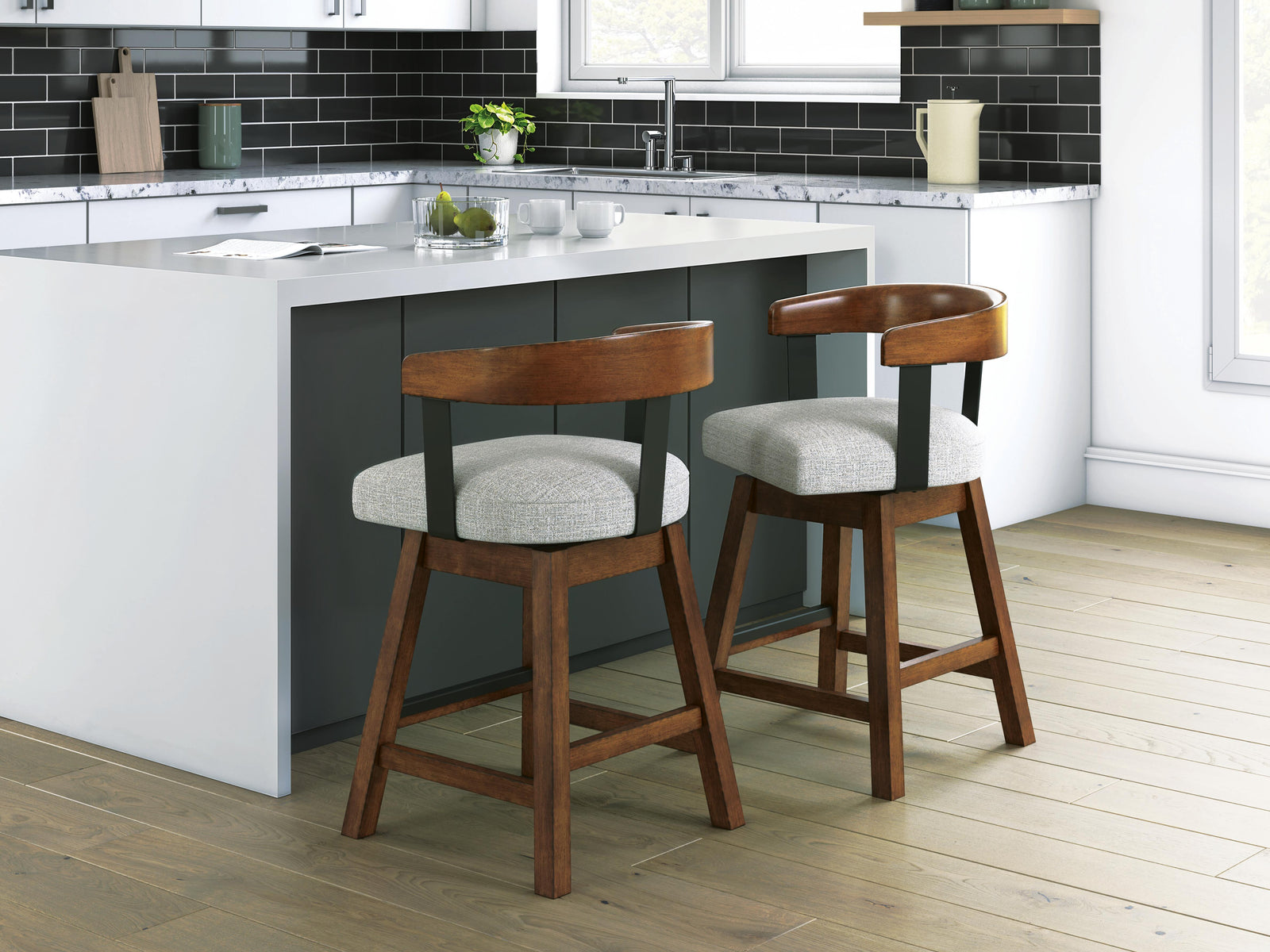 Ralene Counter Height Barstool (D594-SI) - Image 2