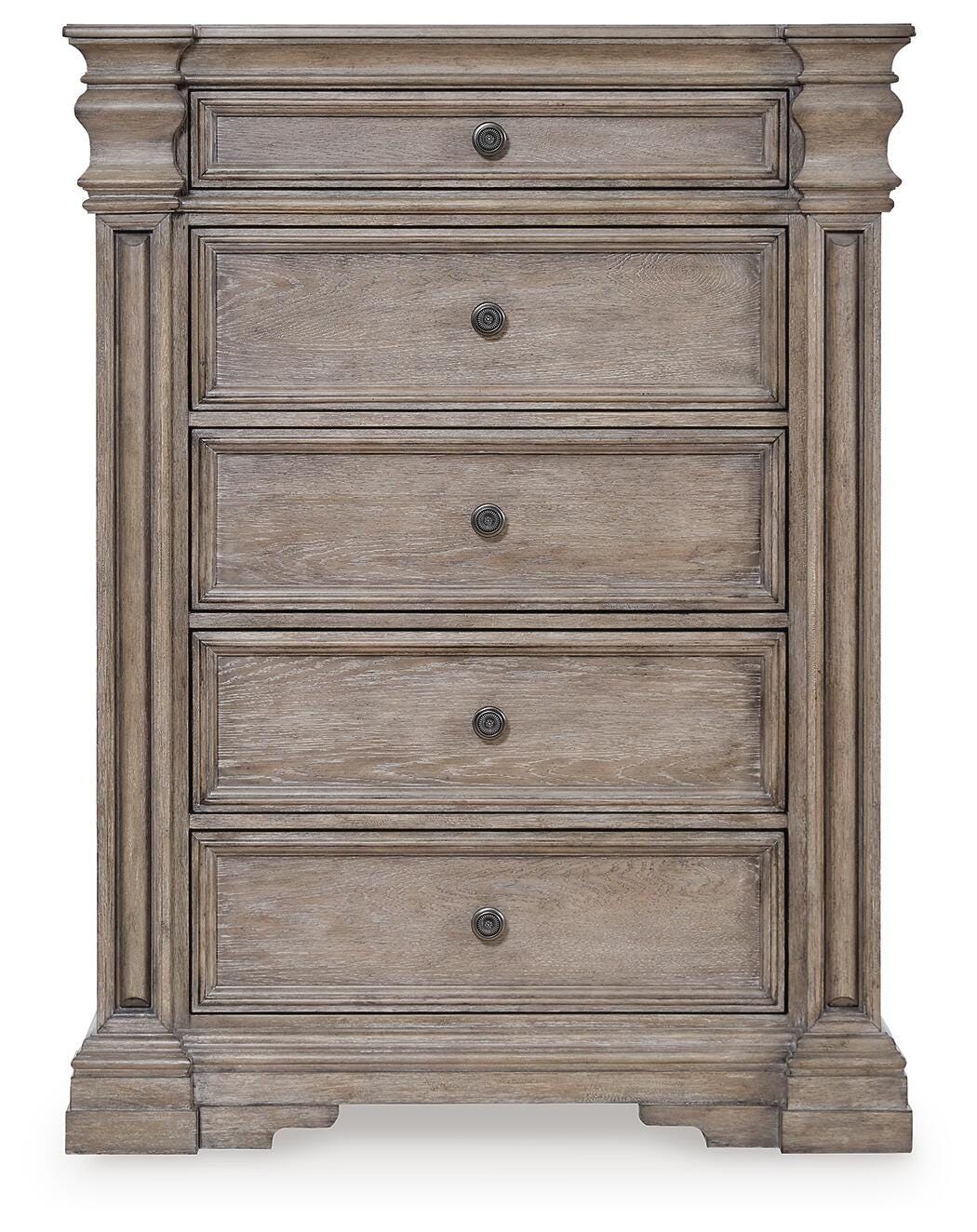 Blairhurst Panel Bed, Chest and 2 Nightstands (B916-SI) - Image 2