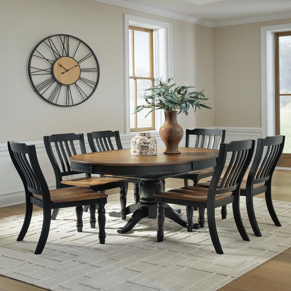 Clorazi Extension Dining Table and 6 Chairs (PCD619-SI) - Image 2