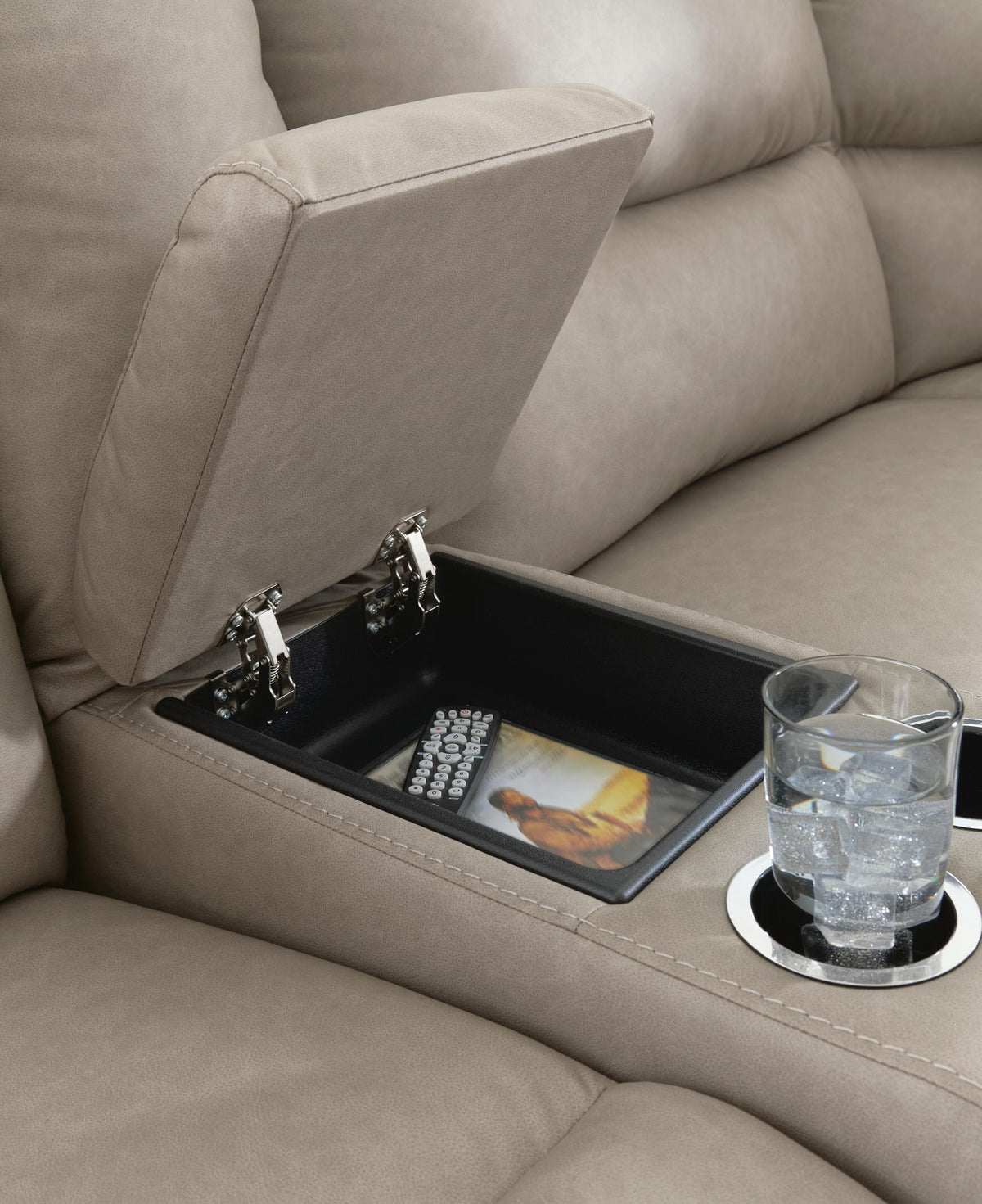Narwhal Place 6-Piece Reclining Sectional with Storage Console (PC99201-SI) - Image 5