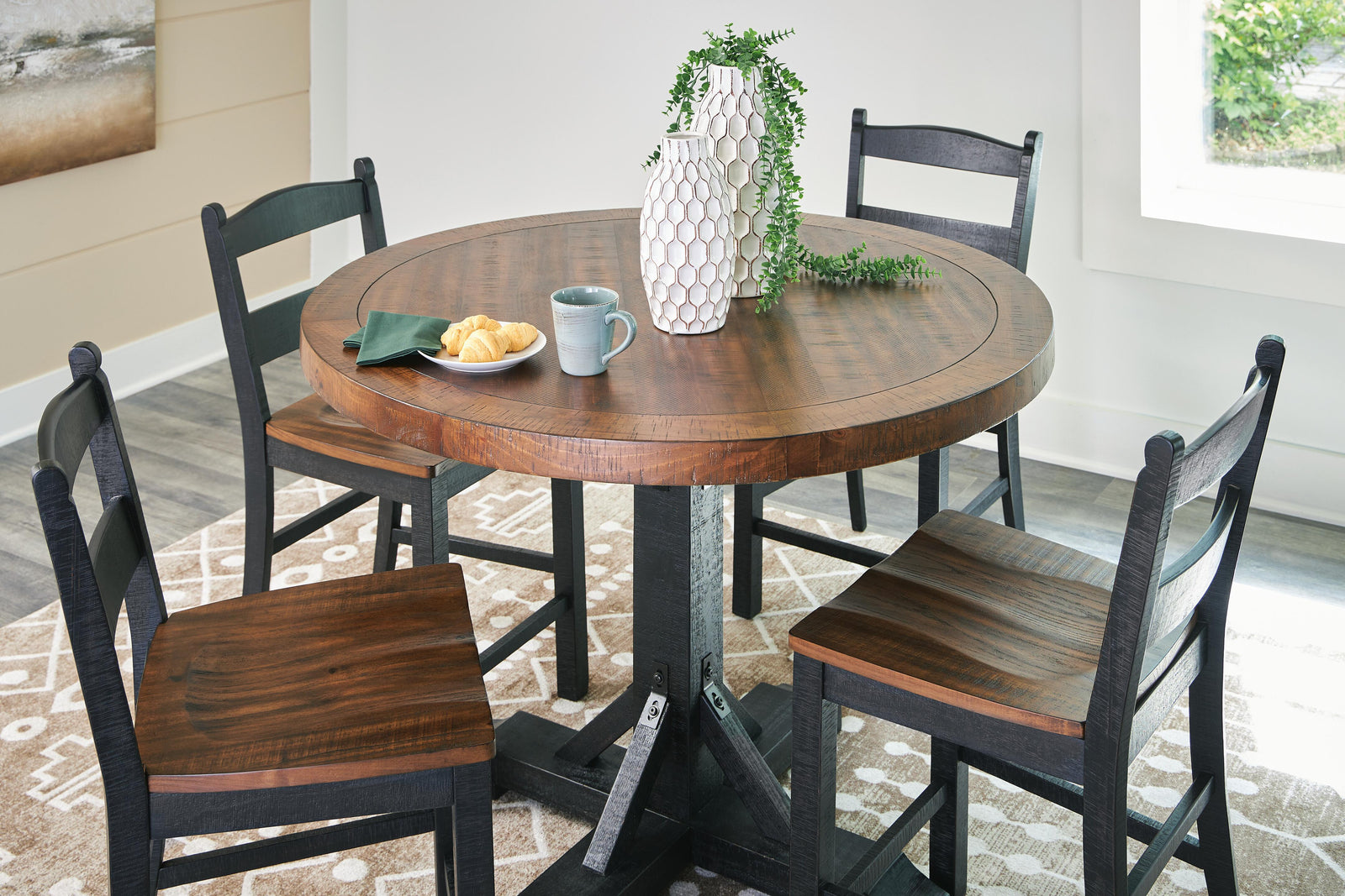 Valebeck Counter Height Dining Table and 4 Barstools (D546-SI) - Image 5