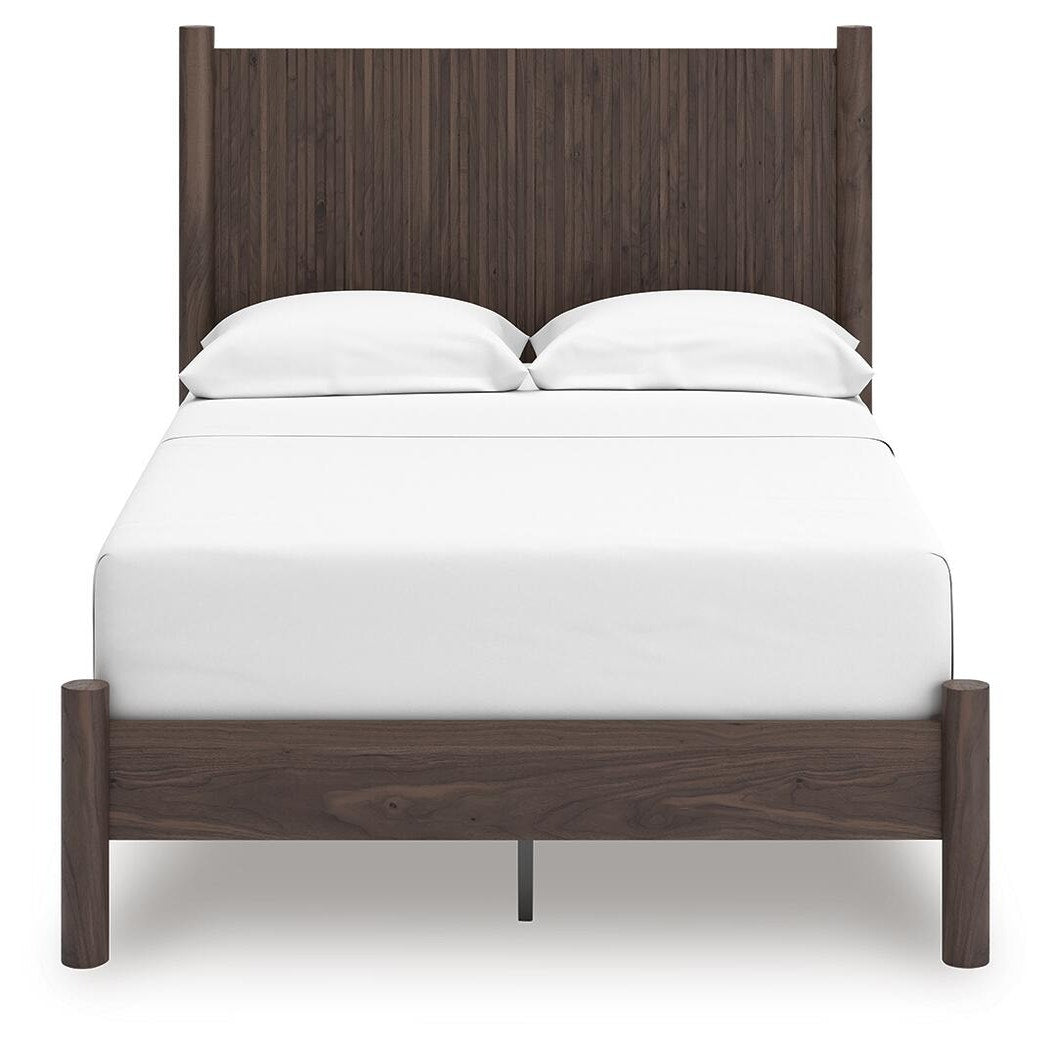 Pamytta Full Panel Platform Bed, Dresser and Mirror (PCB2614-SI) - Image 2