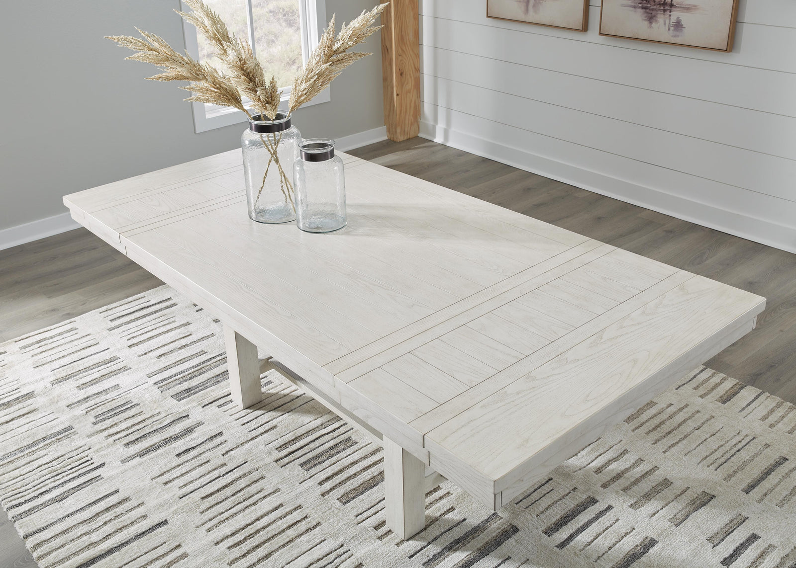 Robbinsdale Dining Table, 4 Chairs and Bench (D642-SI) - Image 20