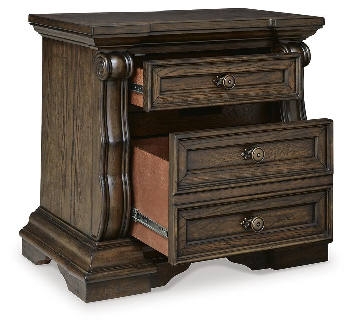 Maylee Nightstand - Dark Brown  (B947-SI) - Image 4
