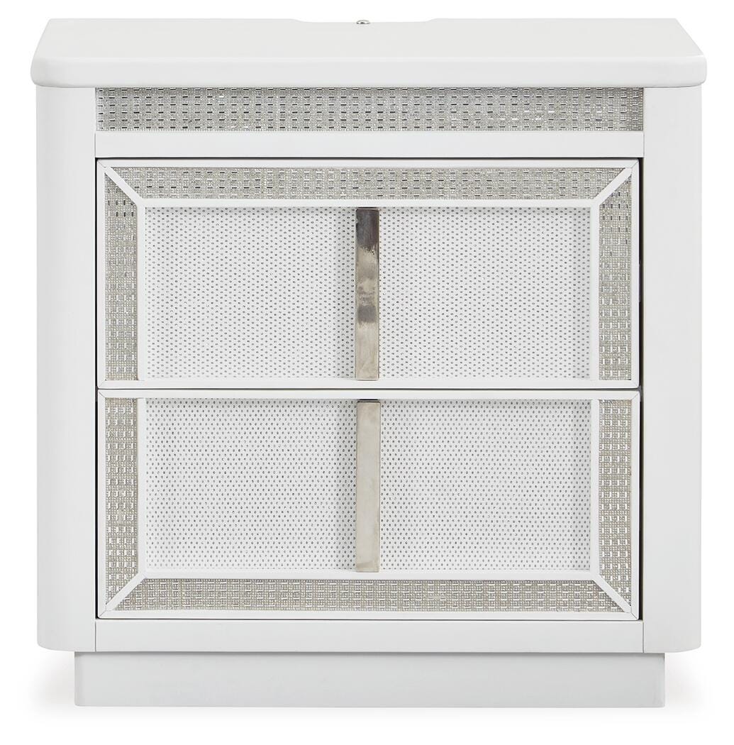 Chalanna Storage Bed, Dresser and 2 Nightstands (B822-SI) - Image 9