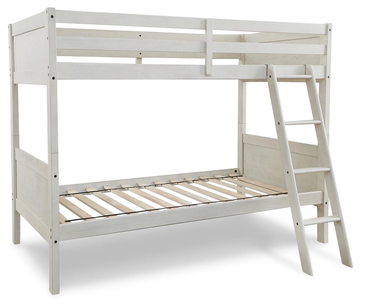 Robbinsdale Bunk Bed and Mattresses - Antique White  (B742-SI) - Image 6
