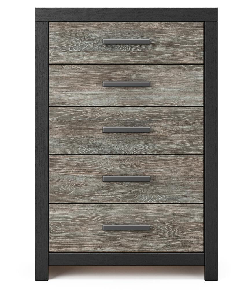 Broachmyn Queen Bookcase Bed, Chest and Nightstand (PCB1118-SI) - Image 2