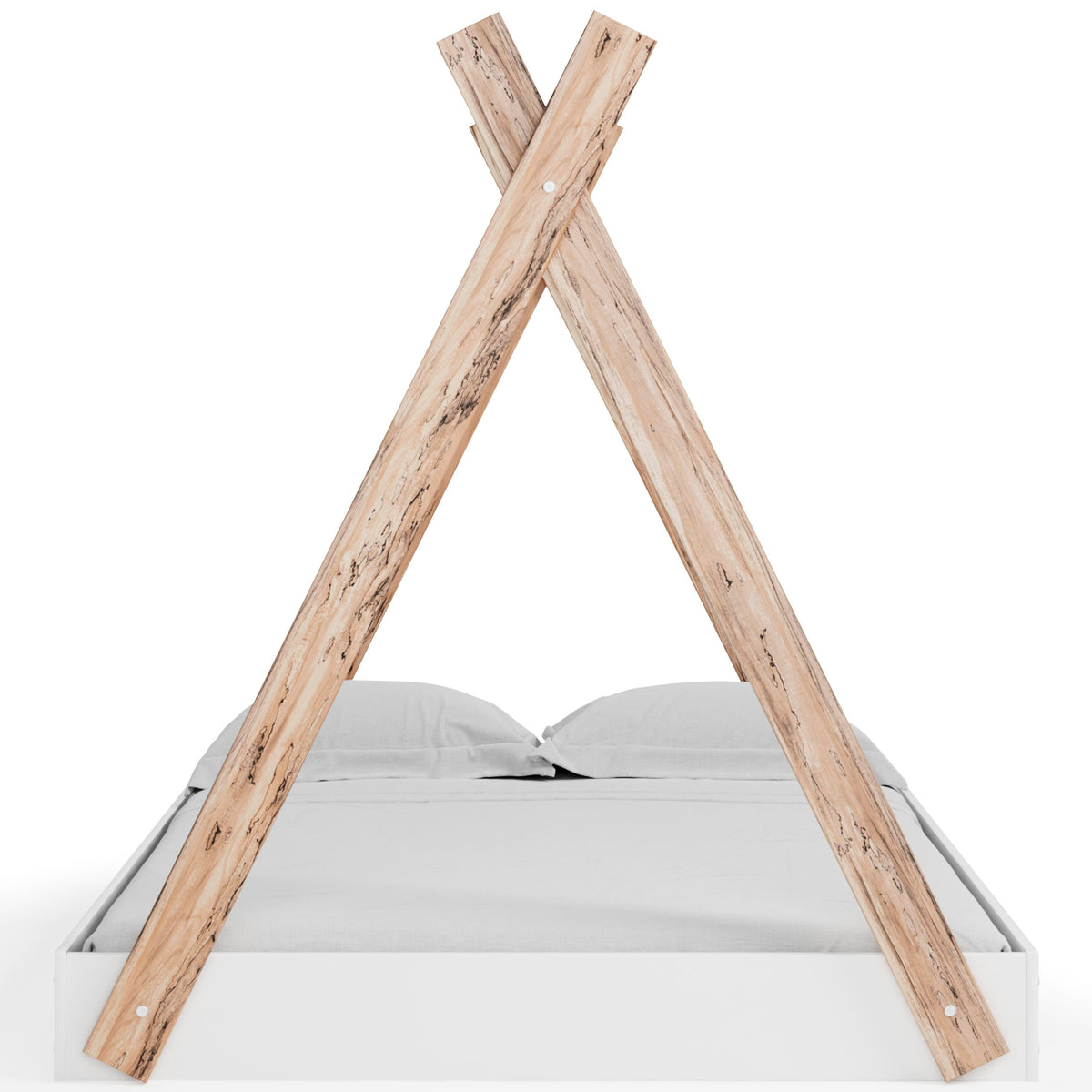 Piperton Tent Complete Bed in Box (Youth) - Two-tone Brown/White  (EB1221-SI) - Image 3