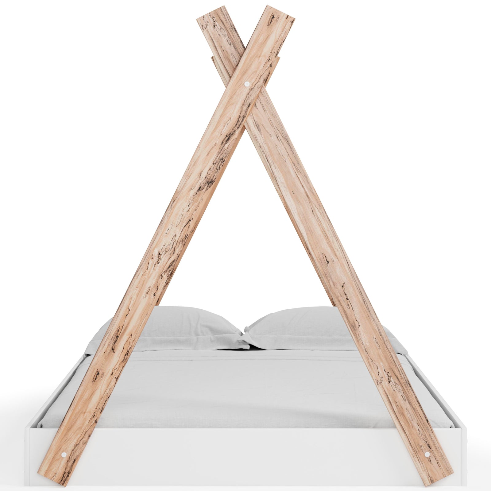 Piperton Tent Complete Bed in Box (Youth) - Two-tone Brown/White  (EB1221-SI) - Image 3