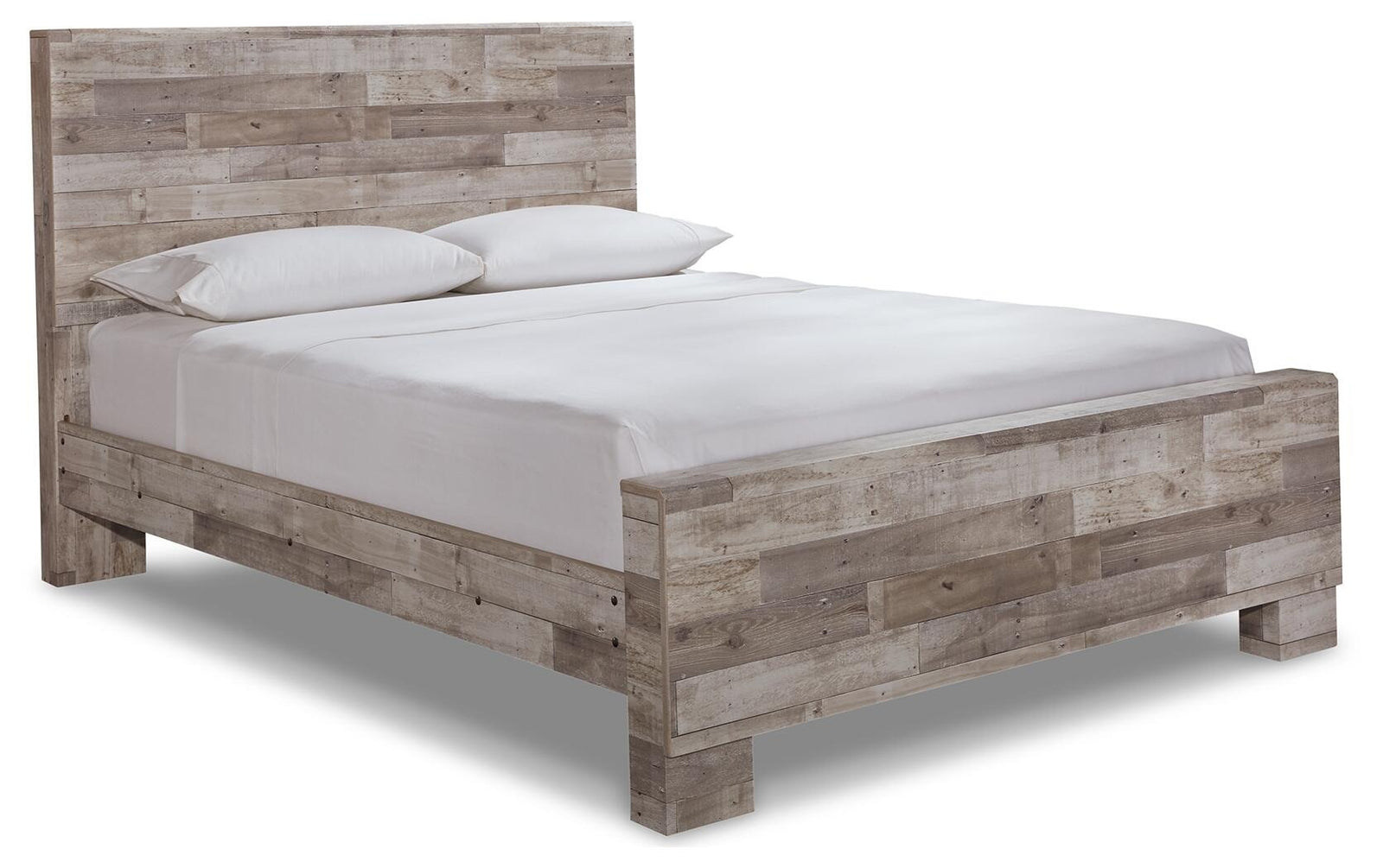 Effie Panel Bed - Whitewash  (B255-SI)