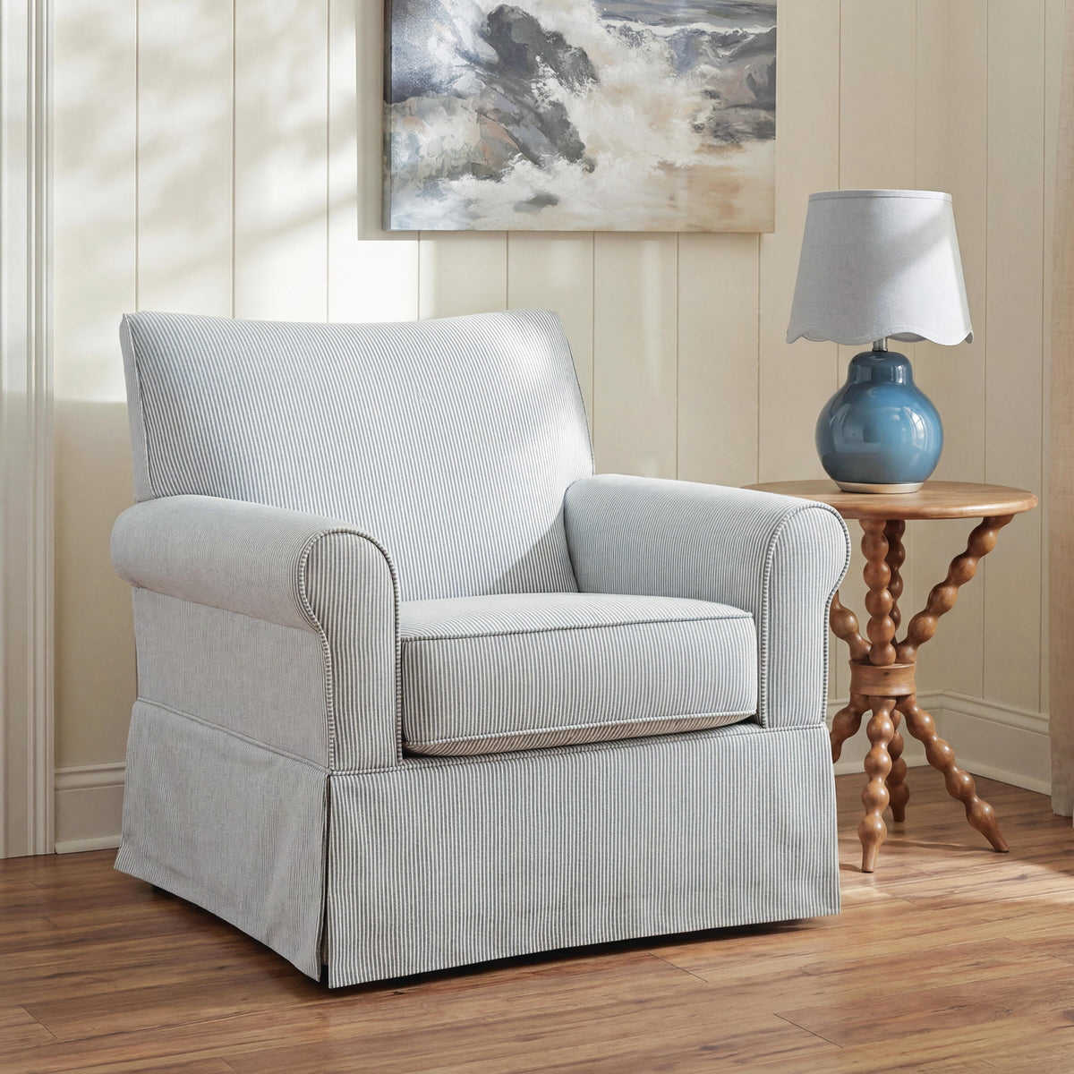 Searcy Swivel Glider Accent Chair (A3000853-SI) - Image 6