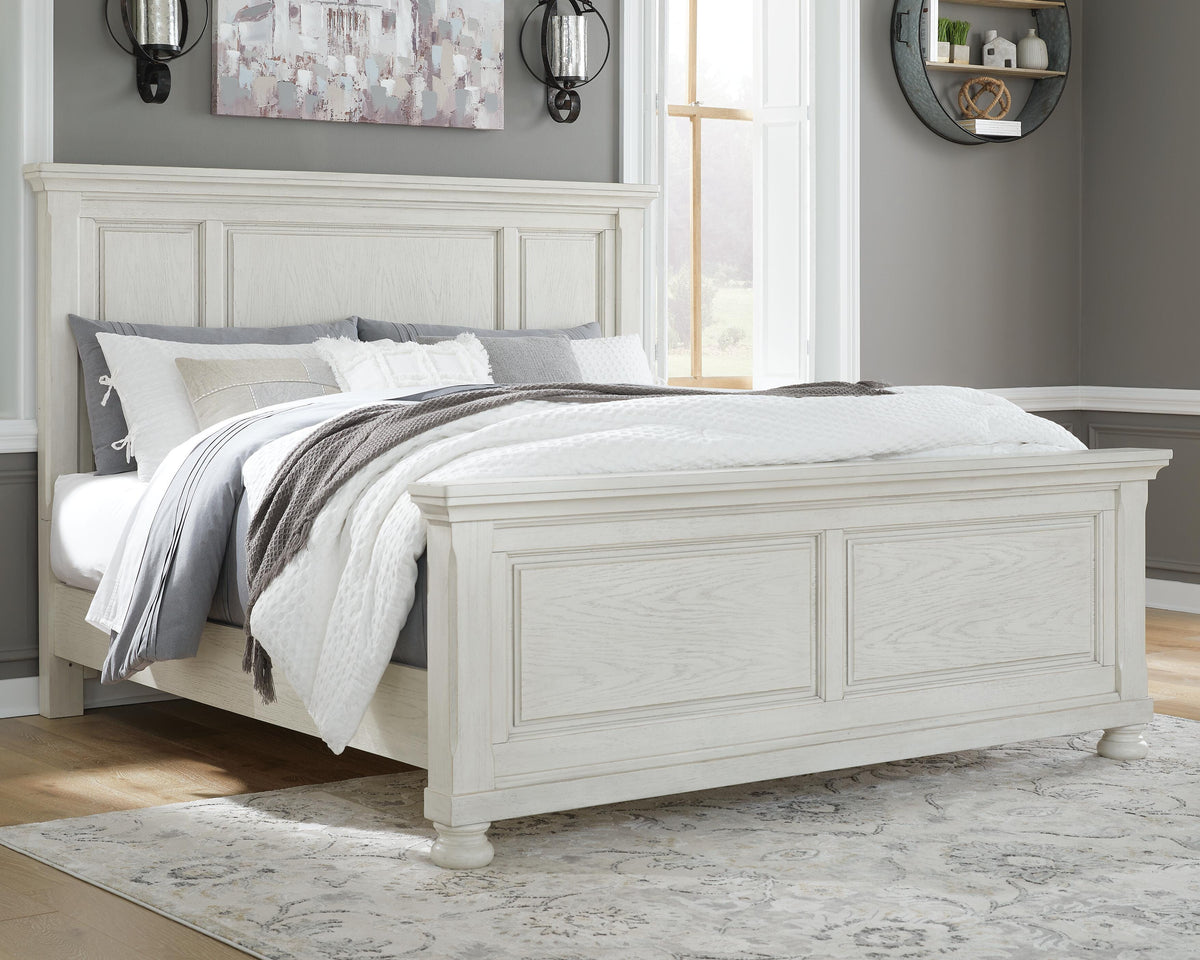 Robbinsdale Panel Bed - Antique White  (B742-SI) - Image 2
