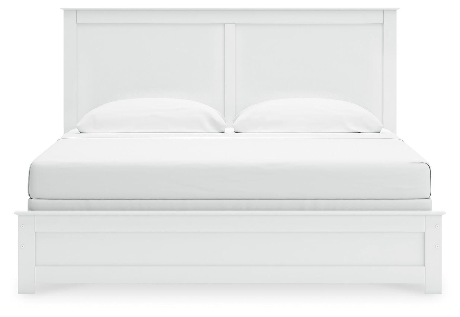 Bostwick Shoals Panel Bed, Dresser, Mirror, Chest and 2 Nightstands - White  (B139-SI) - Image 9