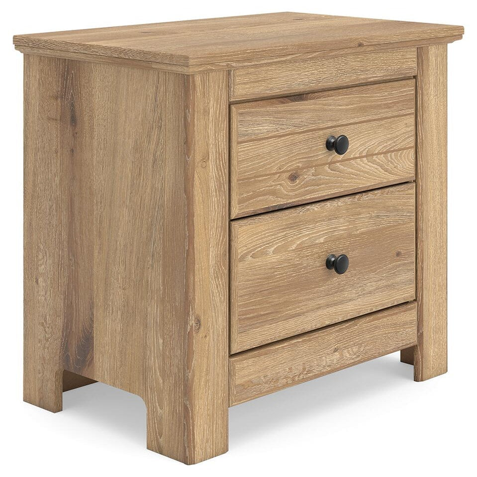 Makidern King Panel Bed, Dresser, Mirror and 2 Nightstands (PCB1170-SI) - Image 16