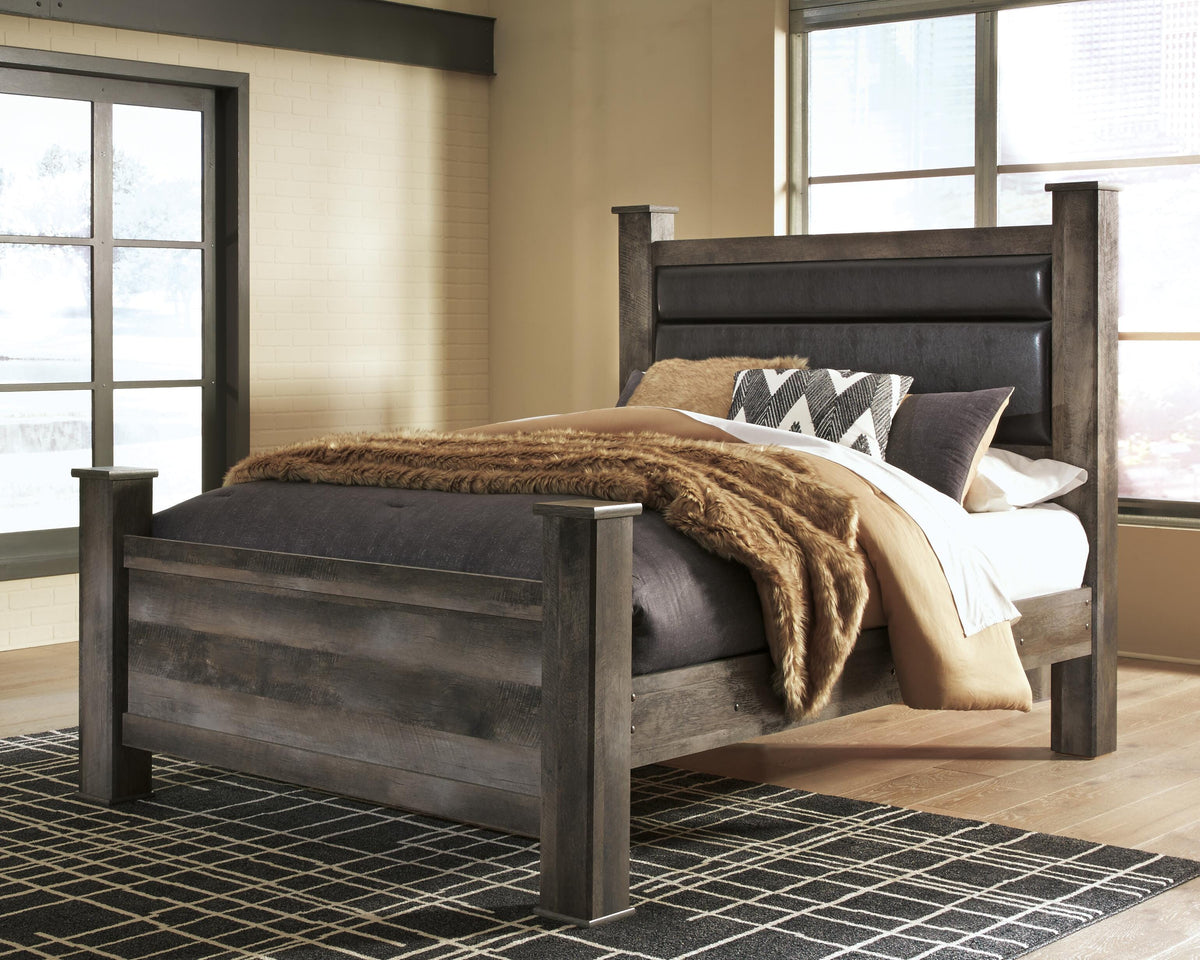 Wynnlow Poster Bed, Chest and 2 Nightstands - Gray  (B440-SI) - Image 5
