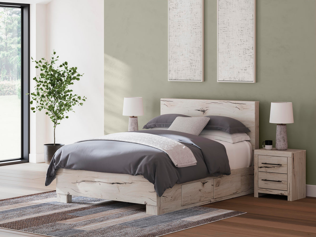 Lawroy Panel Bed with Storage - Light Natural  (B2310-SI) - Image 9