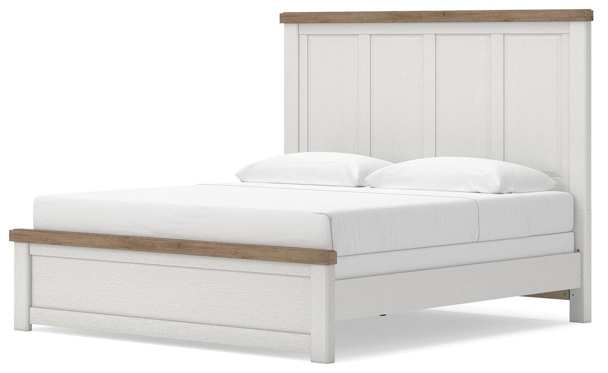 Savonport Panel Bed - White/Brown  (B4615-SI) - Image 5