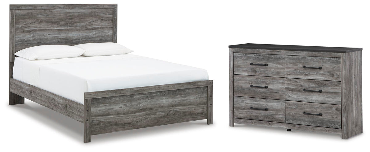 Bronyan Panel Bed and Dresser (B1290-SI)