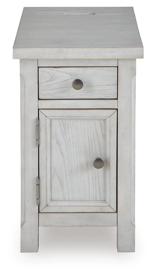 Robbinsdale Chairside End Table - Antique White  (T729-SI) - Image 4