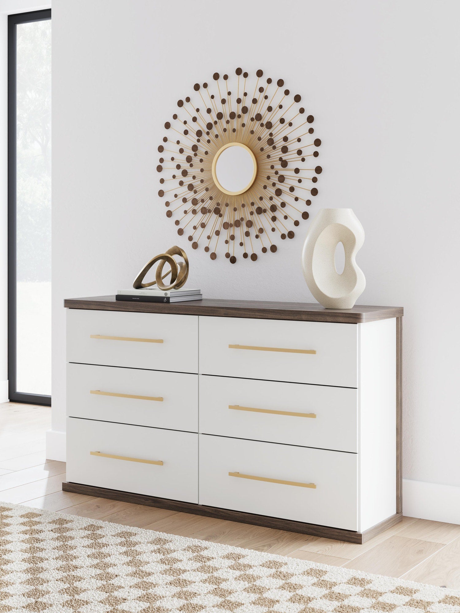 Kendanport Queen Upholstered Bed, Dresser and Nightstand (PCB1108-SI) - Image 26