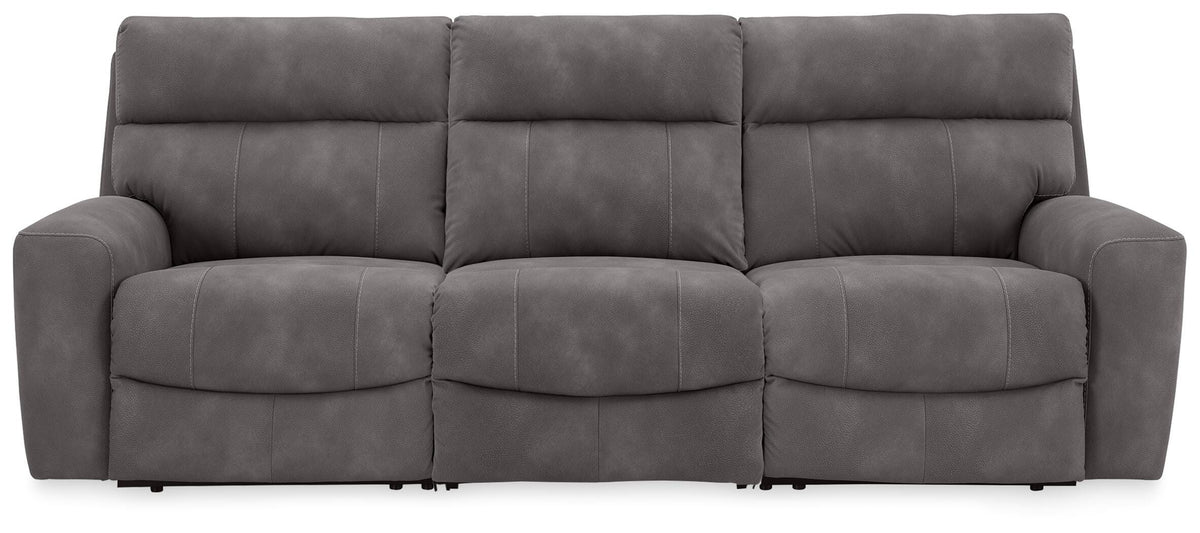 Next-Gen Durapella 3-Piece Power Reclining Sectional (61003-SI)