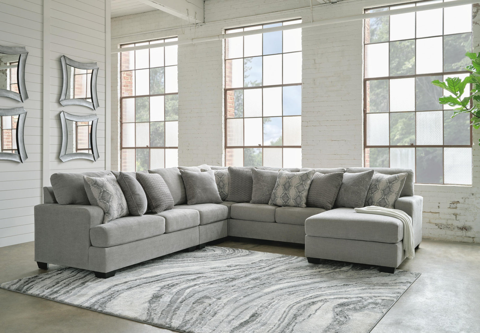 Keener 5-Piece Sectional with Chaise (11001-SI) - Image 3