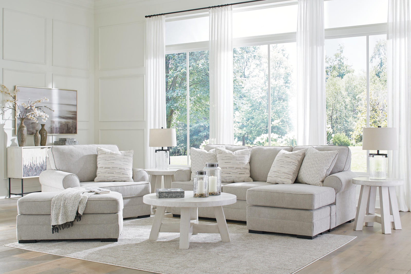 Eastonbridge Sofa Chaise, Oversized Chair, and Ottoman (56603-SI) - Image 16