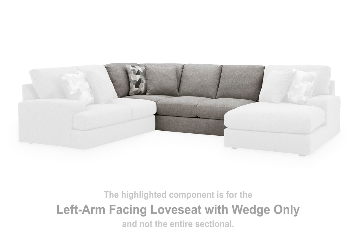 Lindon Left-Arm Facing Loveseat with Wedge (84704-SI) - Image 3