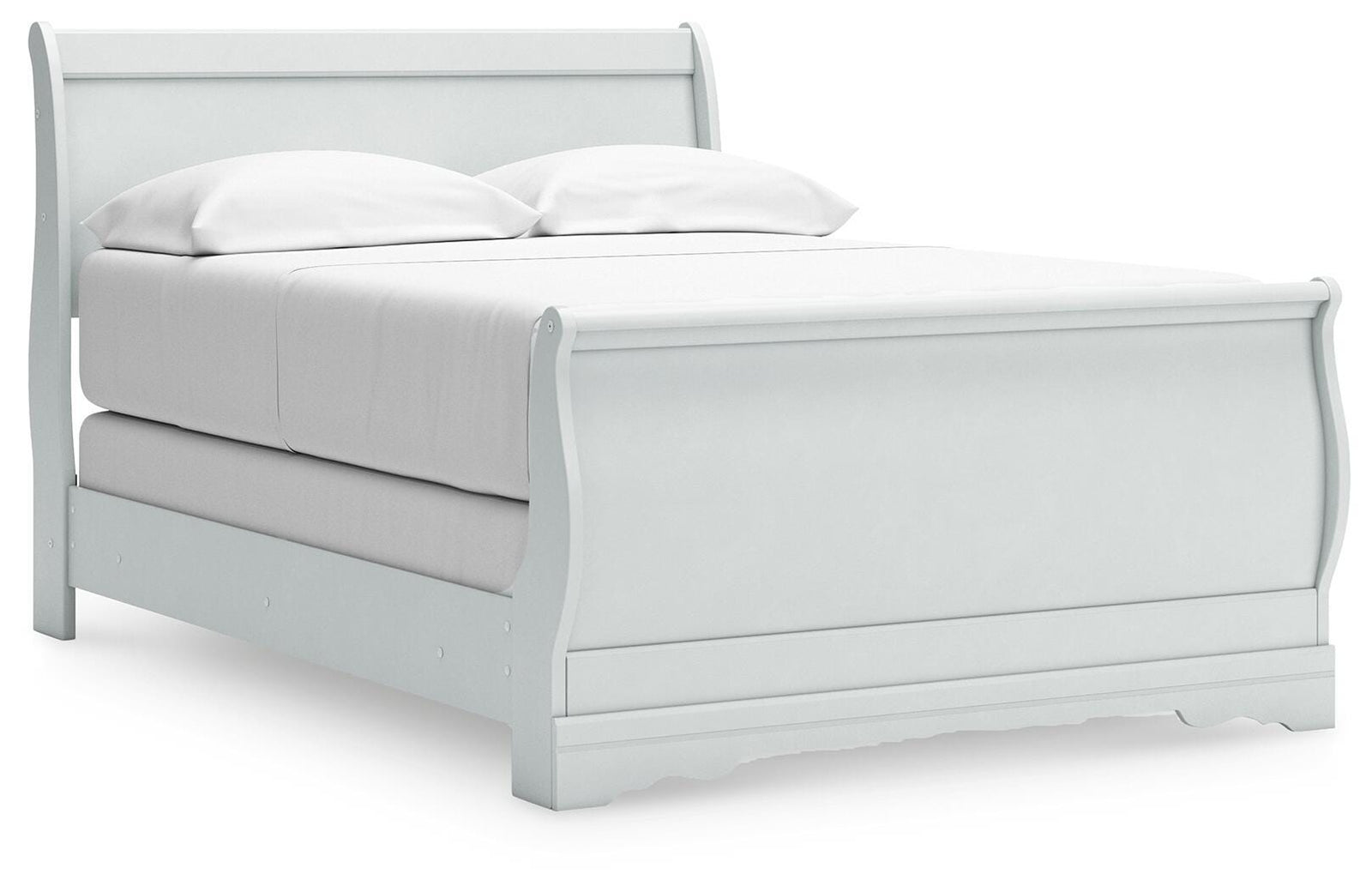 Anarasia Sleigh Bed (Youth) - White  (B129-SI)
