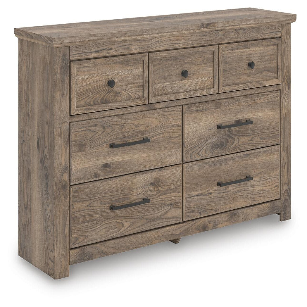 Rusticott King Poster Bed, Dresser and Nightstand (PCB2260-SI) - Image 3