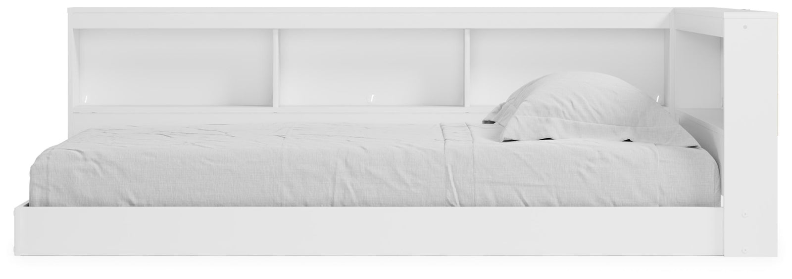 Piperton Bookcase Storage Bed (Youth) - White  (EB1221-SI) - Image 4