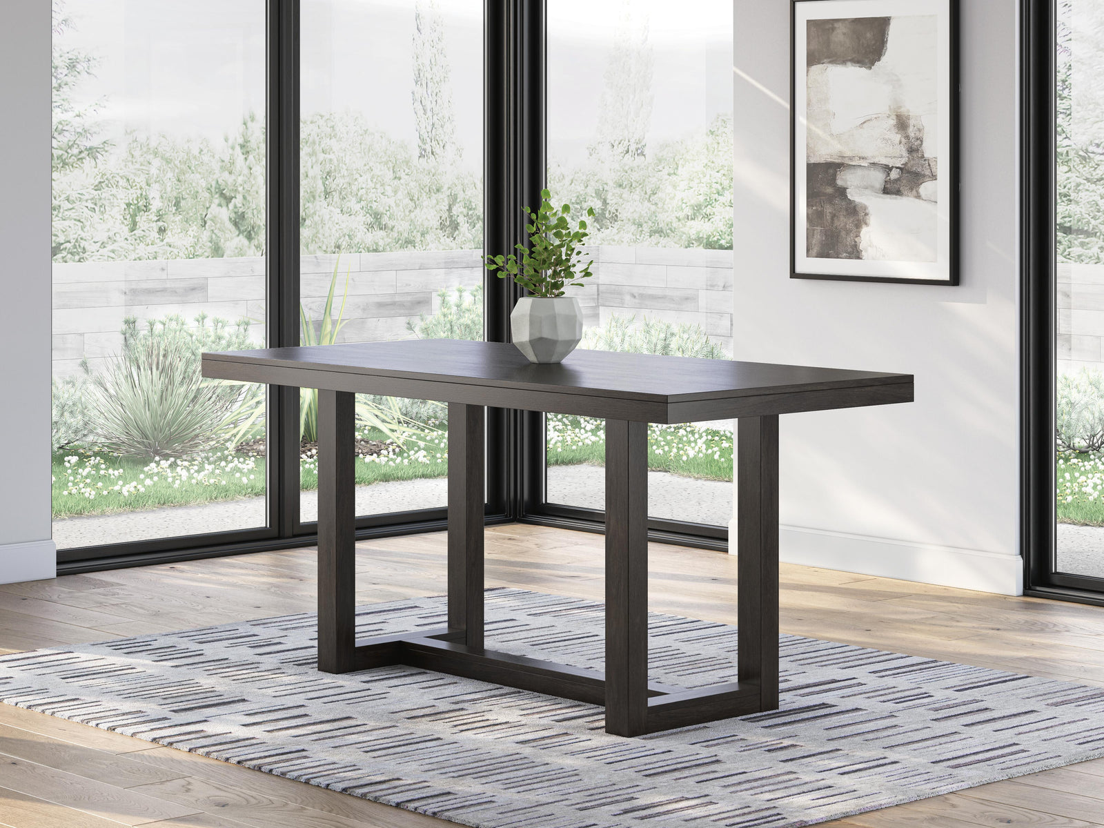 Neymorton Counter Height Dining Table and 4 Barstools (D618-SI) - Image 20
