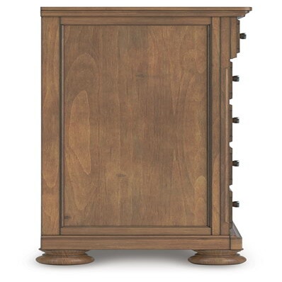 Feddinger King Panel Bed, Dresser, Mirror, Chest and 2 Nightstands (PCB779-SI) - Image 12