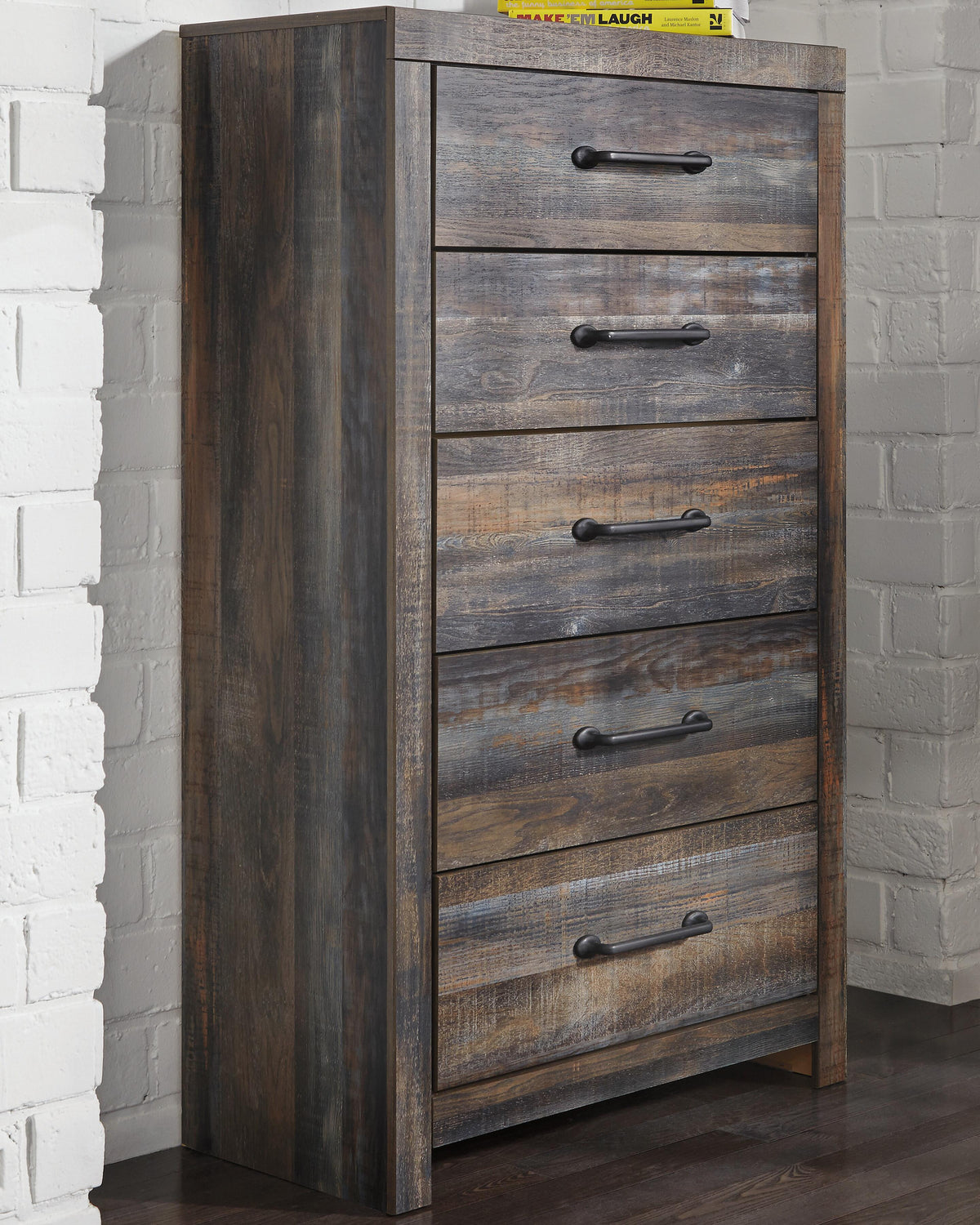 Drystan Bookcase Storage Bed, Chest and Nightstand (B211-SI) - Image 9