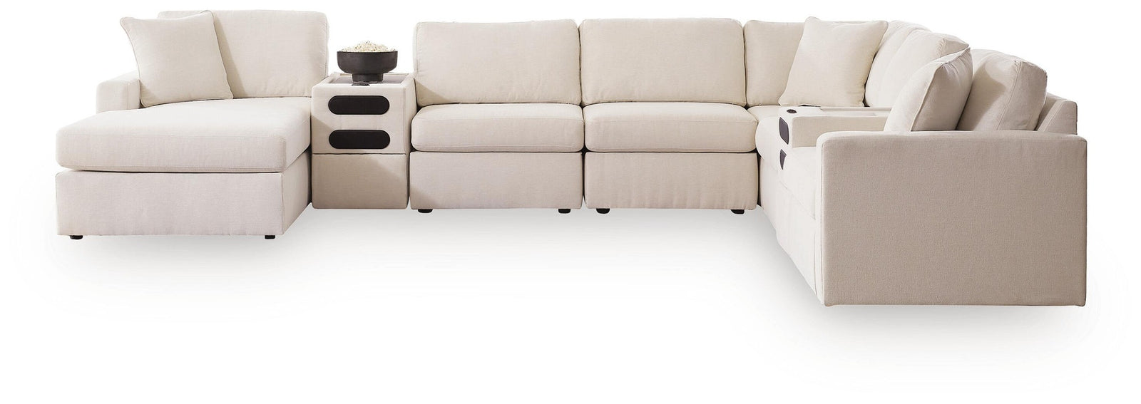 Modmax 8-Piece Sectional with Storage Chaise and Audio Consoles (92103-SI)