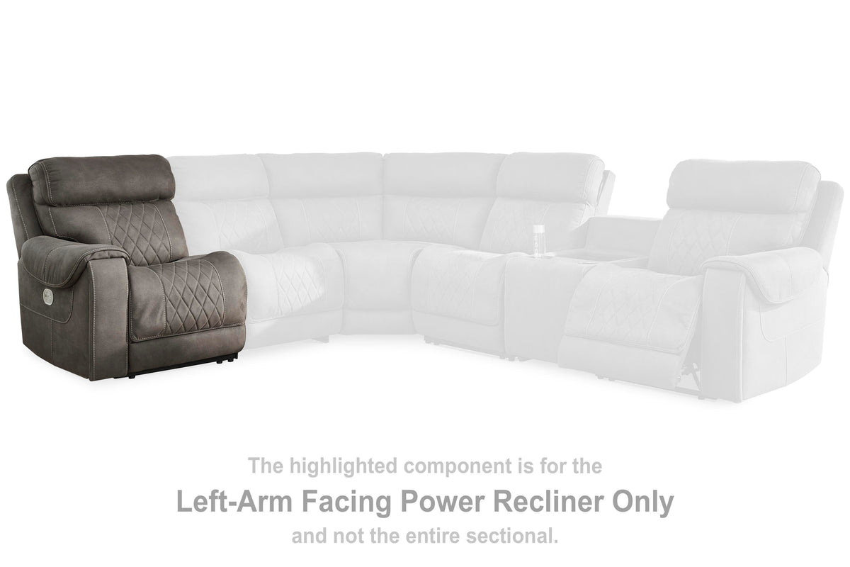 Hoopster Left-Arm Facing Power Recliner (23703-SI) - Image 5