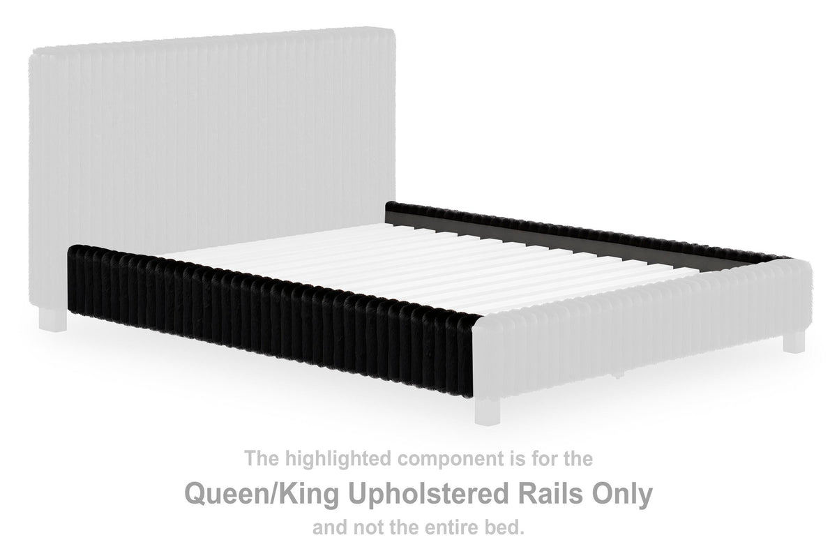 Zuraleus California King Upholstered Rails (PCB3380-SI) - Image 2